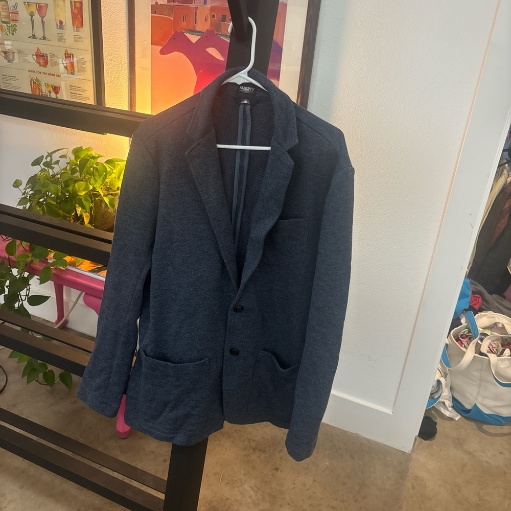 Faherty Deep Navy Blazer